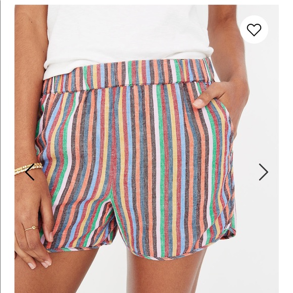 Madewell Pants - NWOT Madewell  Shorts in Rainbow Stripe
